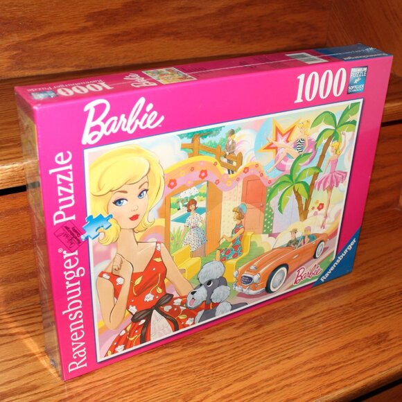 Ravensburger VINTAGE BARBIE puzzle Floral Hollywood Dog Ballerina Stepford Wives - Picture 7 of 7